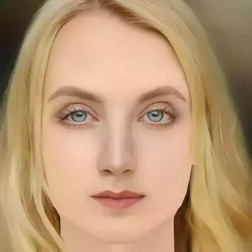 Evanna Lynch Head - No Hair - Low poly head for game