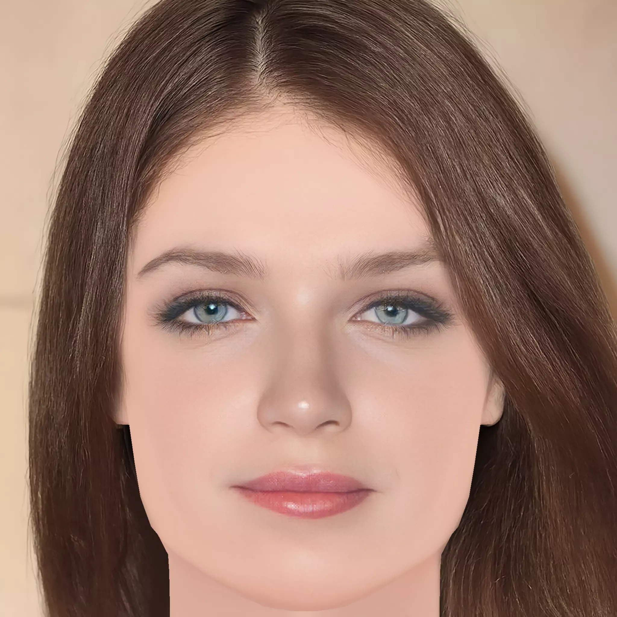 Eve Hewson Head - No Hair - Low poly head for game Low-poly 3D model