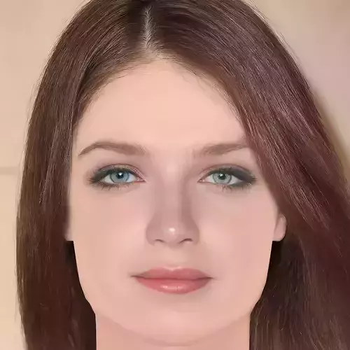 Eve Hewson Head - No Hair - Low poly head for game