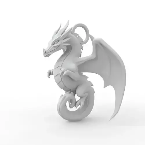 Dragon Keychain 3D Print Model