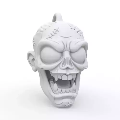 Zombie Keychain 3D Print Model