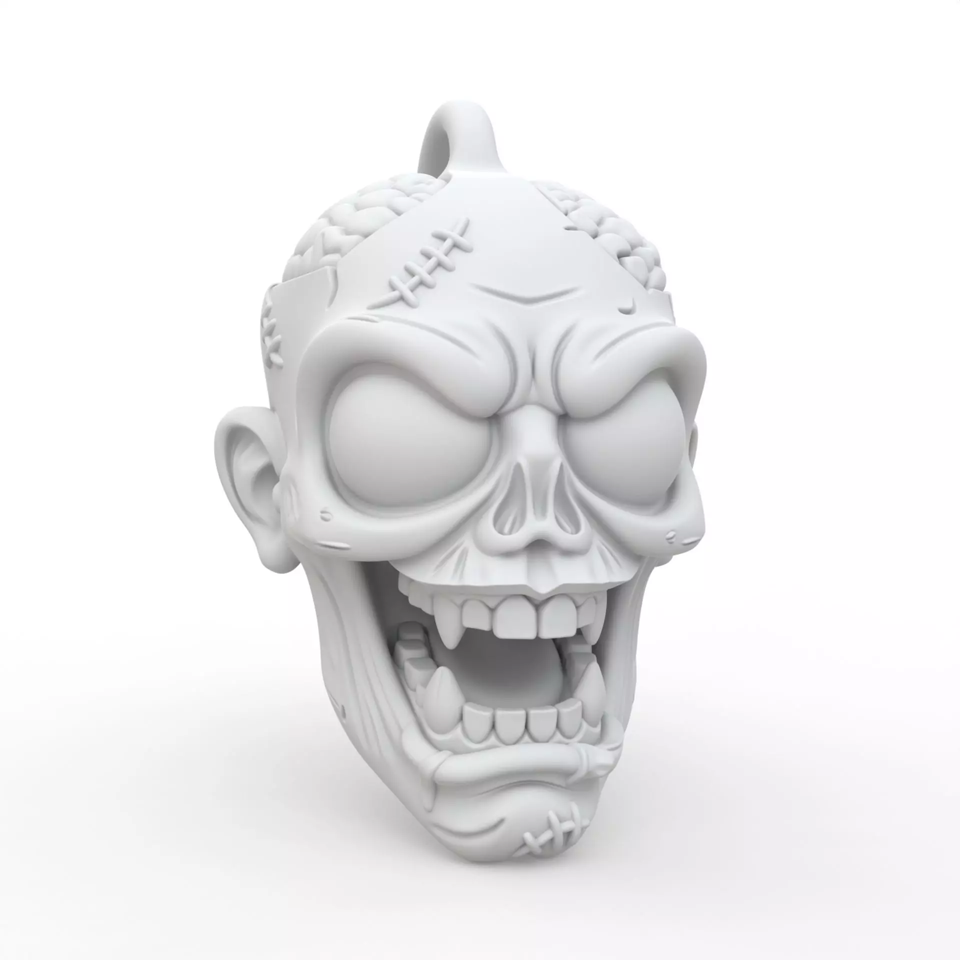Zombie Keychain 3D Print Model 3D print model_0