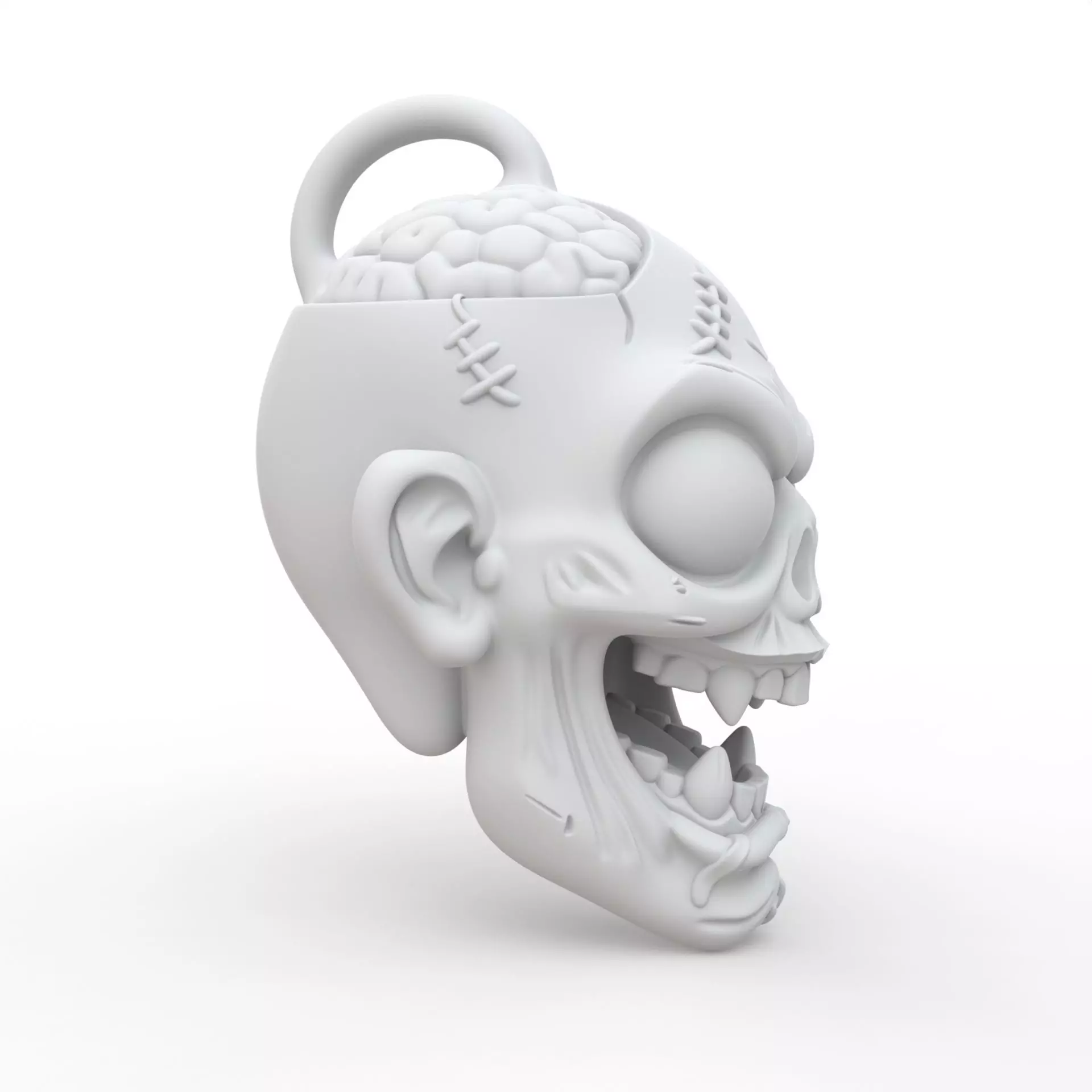 Zombie Keychain 3D Print Model 3D print model_5