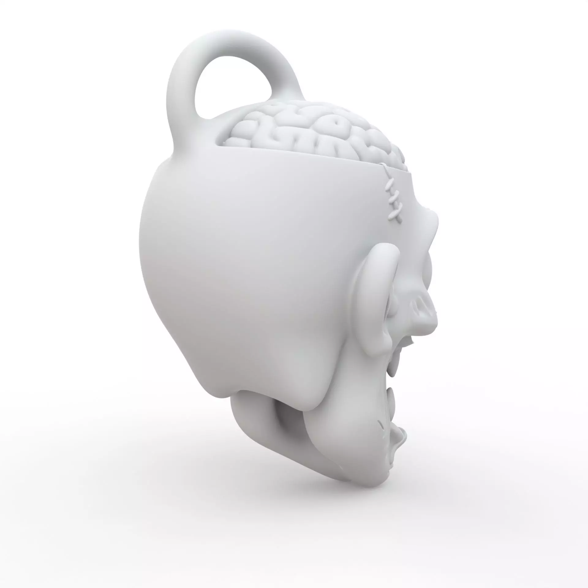 Zombie Keychain 3D Print Model 3D print model_4