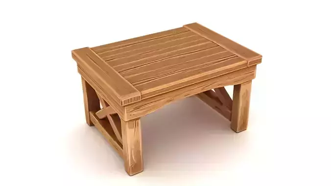 Stylized Wooden Table