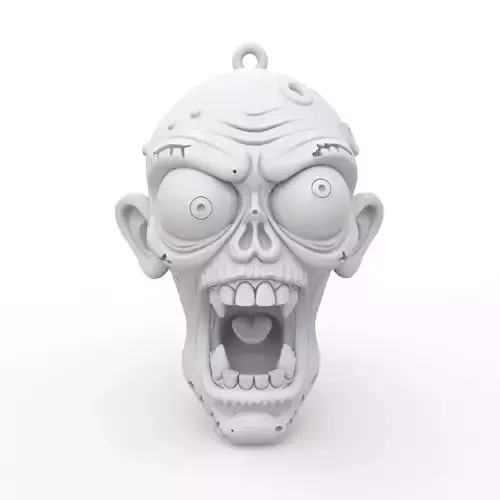 Zombie Keychain 3D Print Model