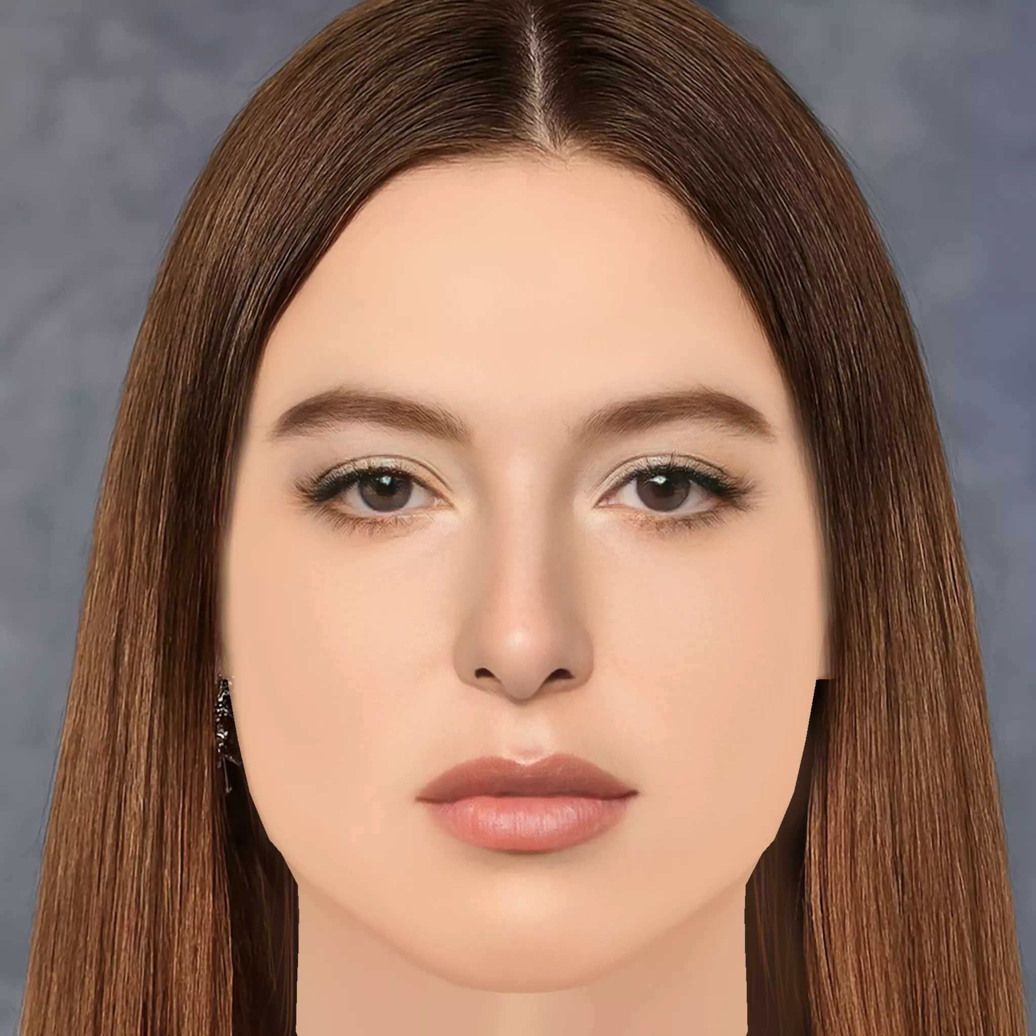 Eve Jobs Head - No Hair - Low poly head for game Low-poly 3D model