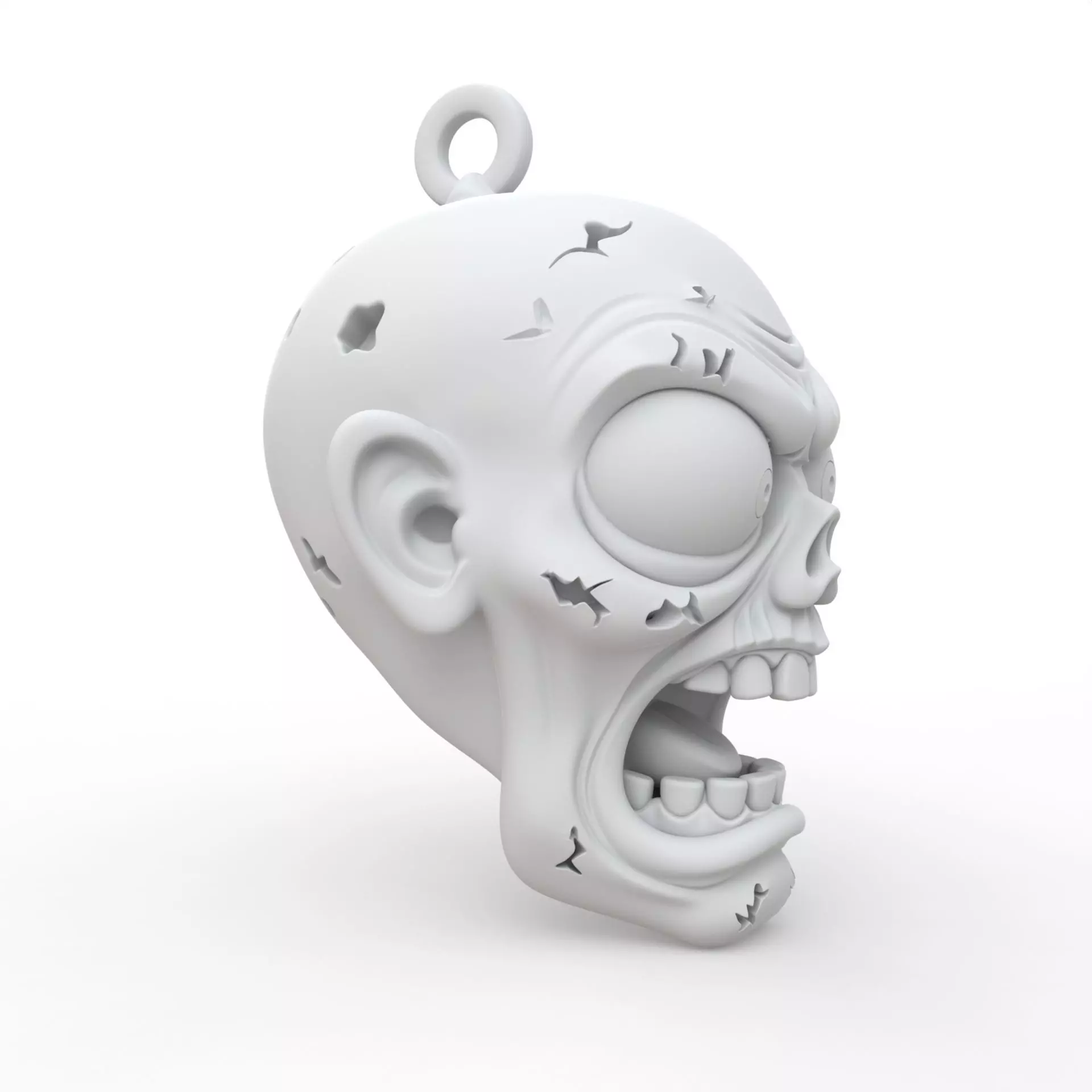 Zombie Keychain 3D Print Model 3D print model_5