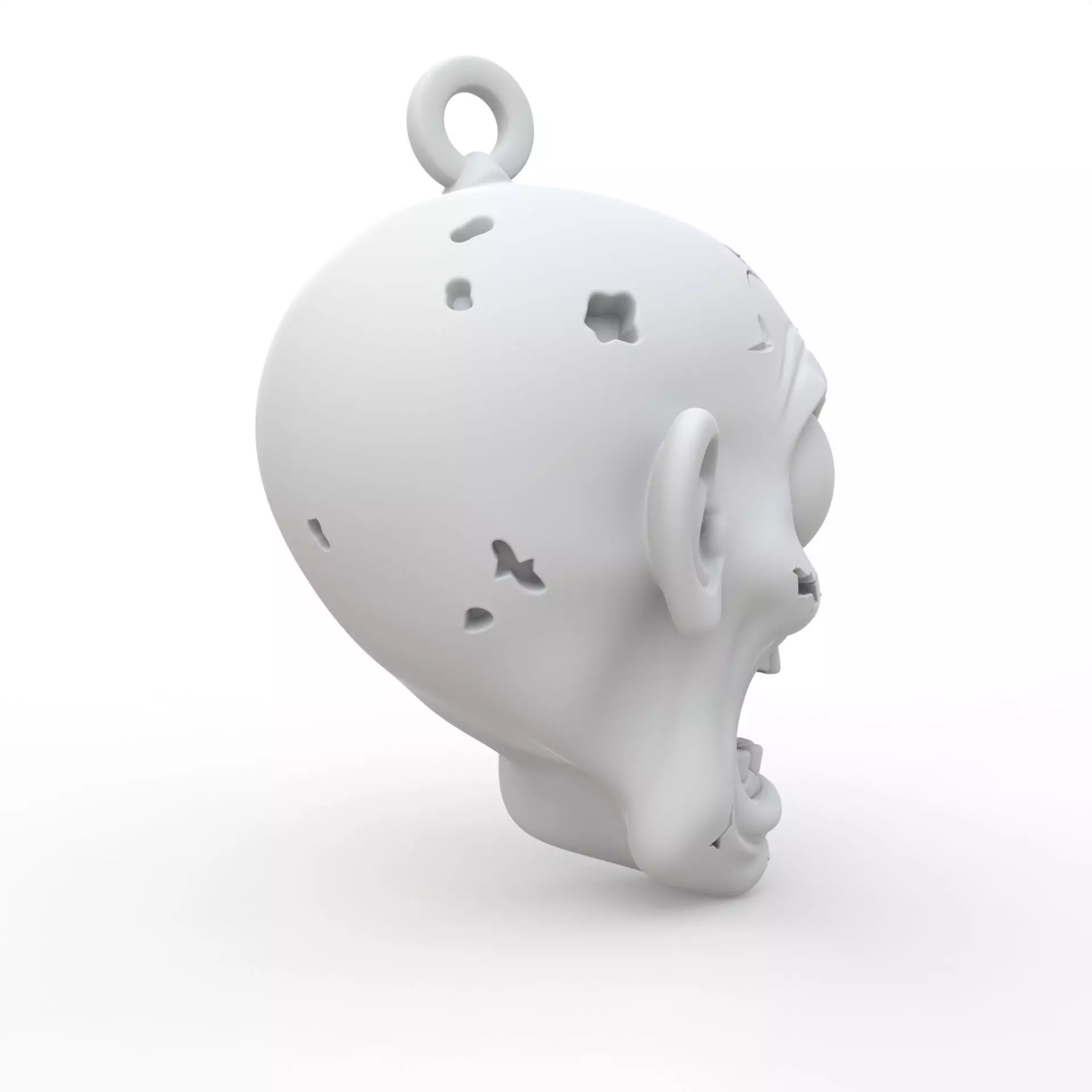 Zombie Keychain 3D Print Model 3D print model_4