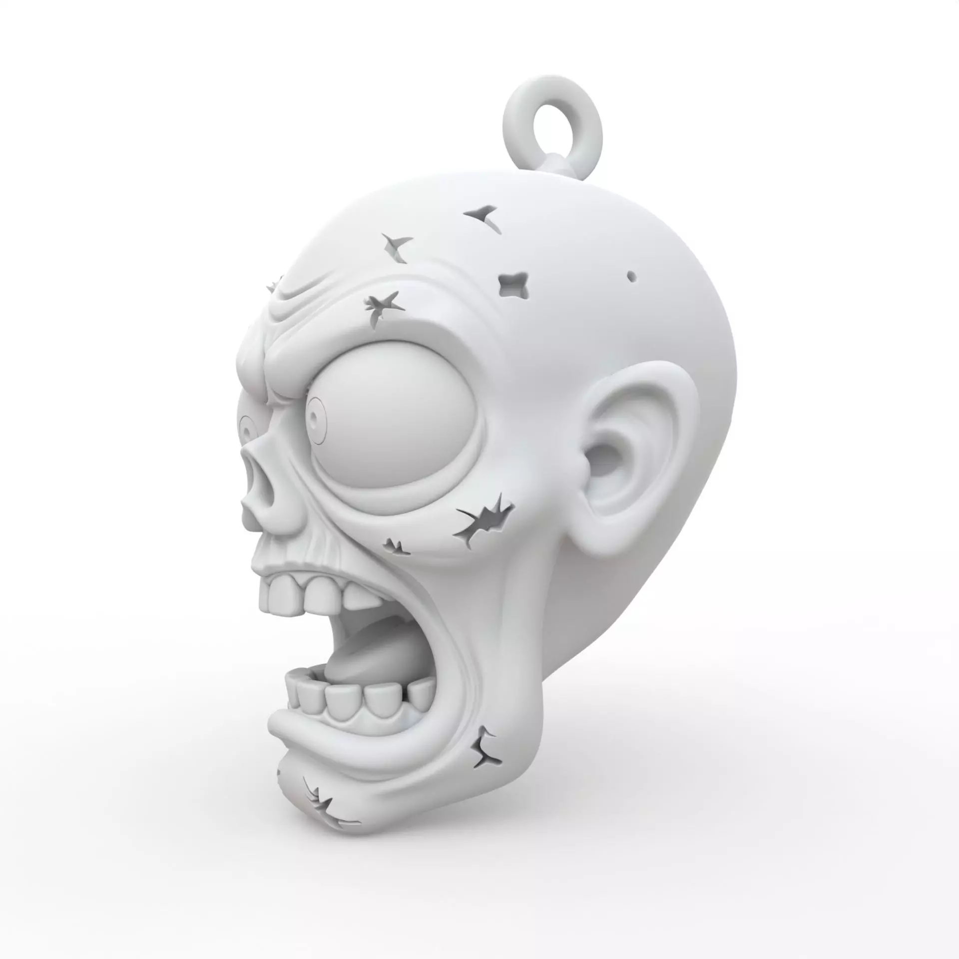 Zombie Keychain 3D Print Model 3D print model_1