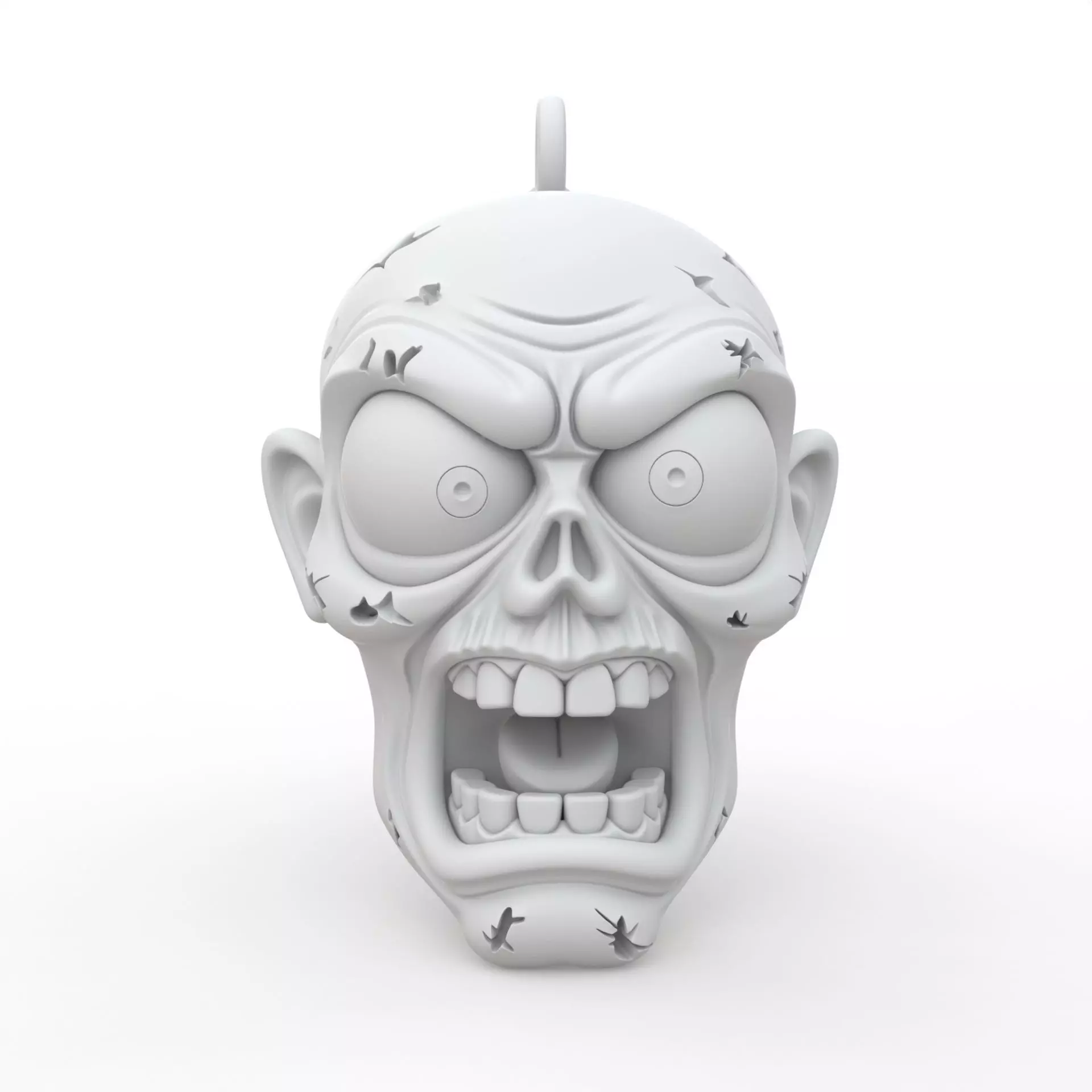 Zombie Keychain 3D Print Model 3D print model_0