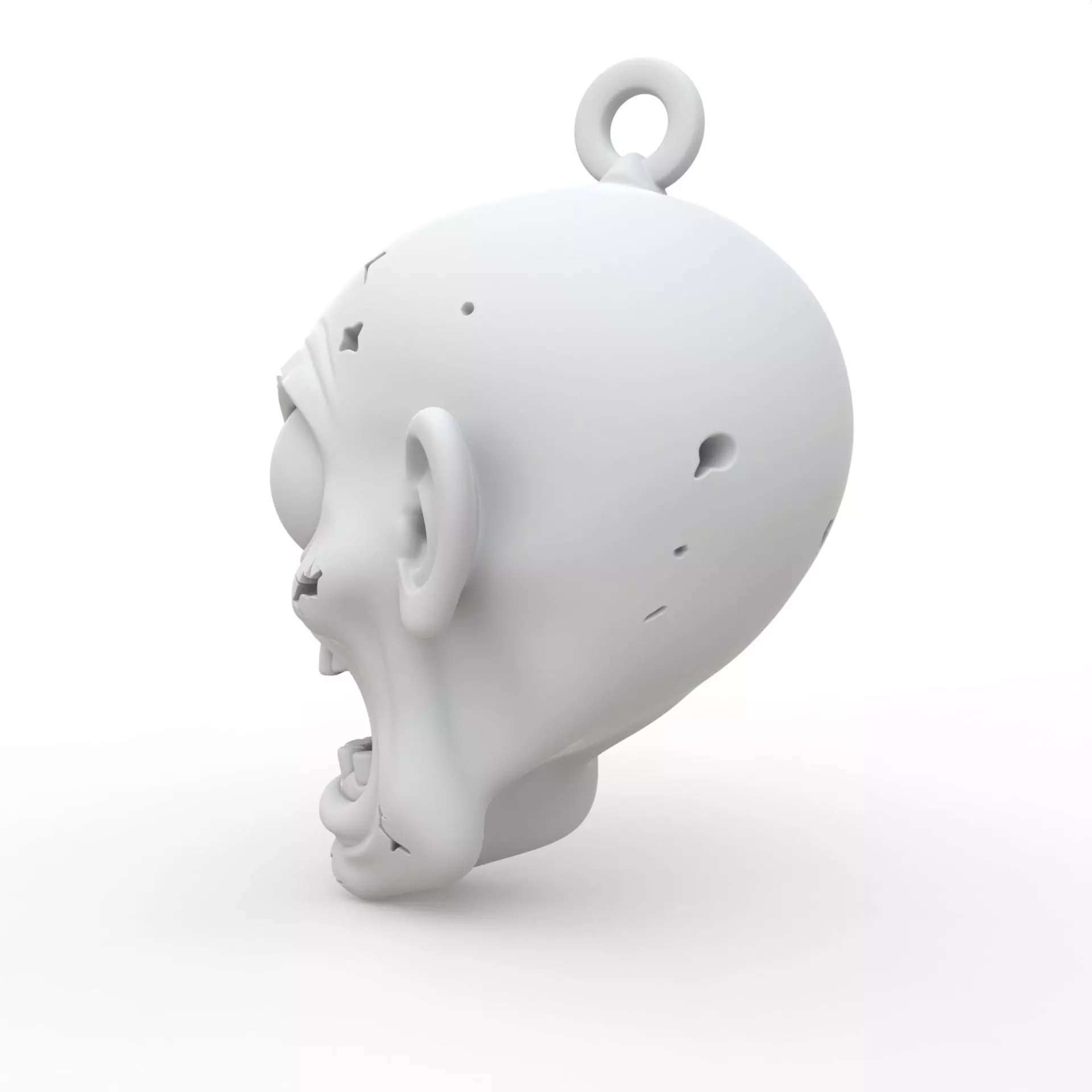 Zombie Keychain 3D Print Model 3D print model_2