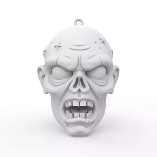 Zombie Keychain 3D Print Model