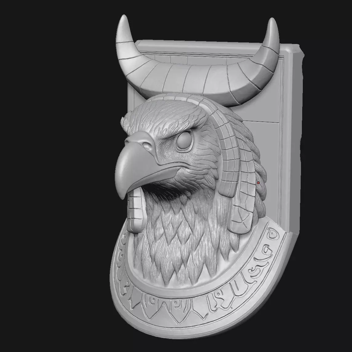 eagle 3D print model_1
