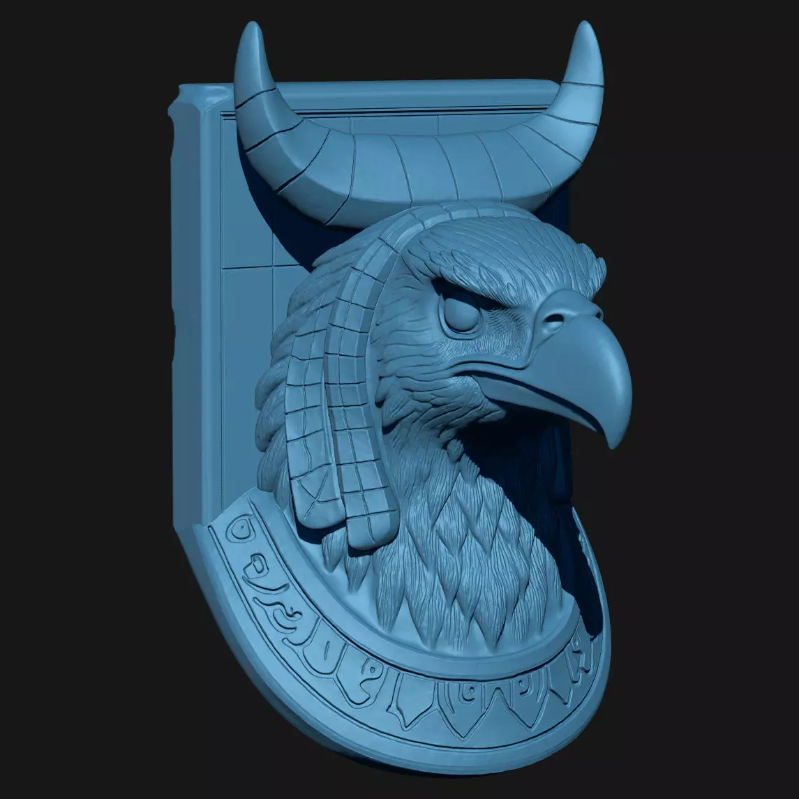 eagle 3D print model_3