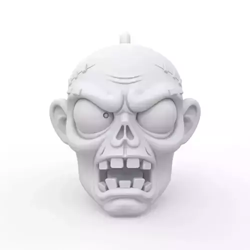 Zombie Keychain 3D Print Model