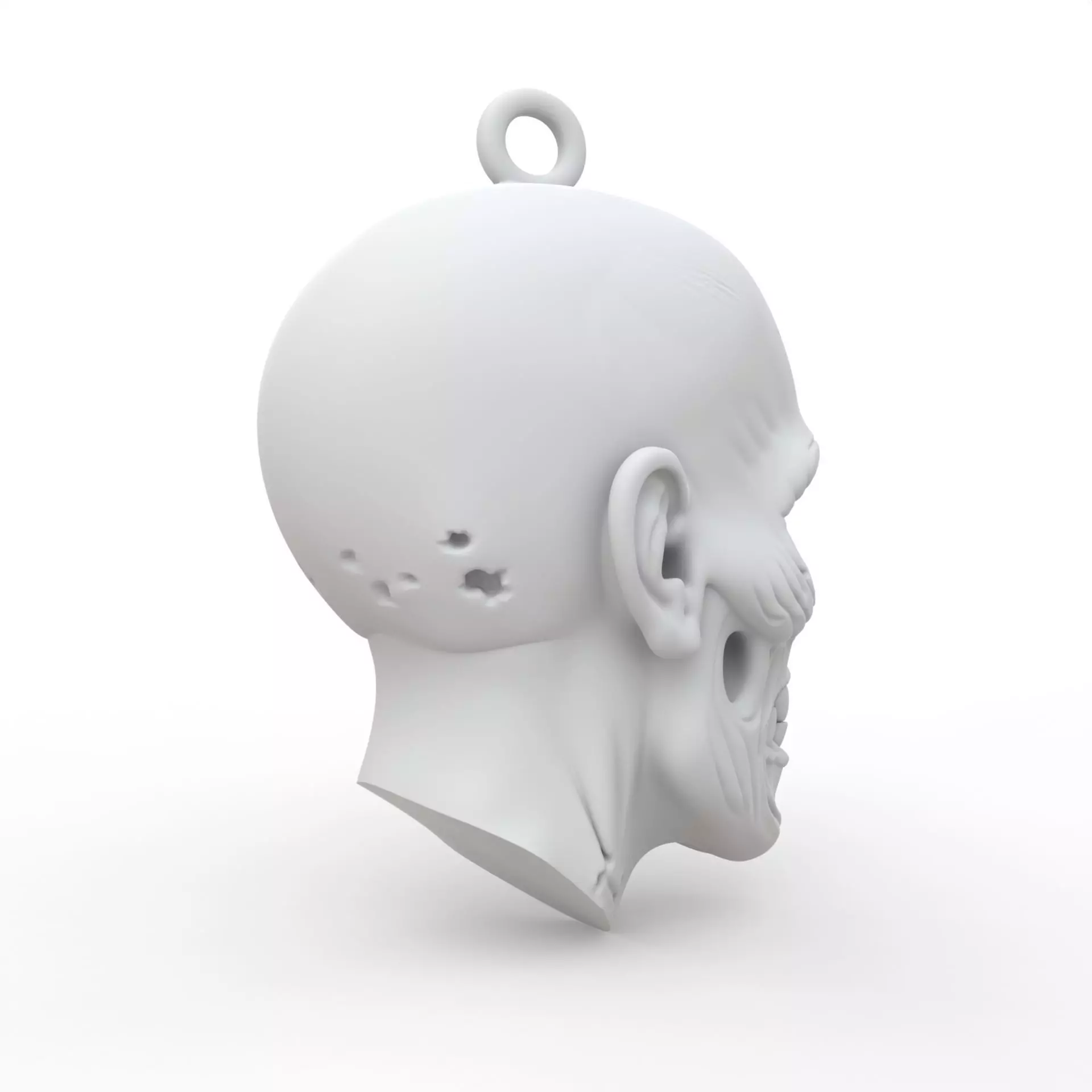 Zombie Keychain 3D Print Model 3D print model_4