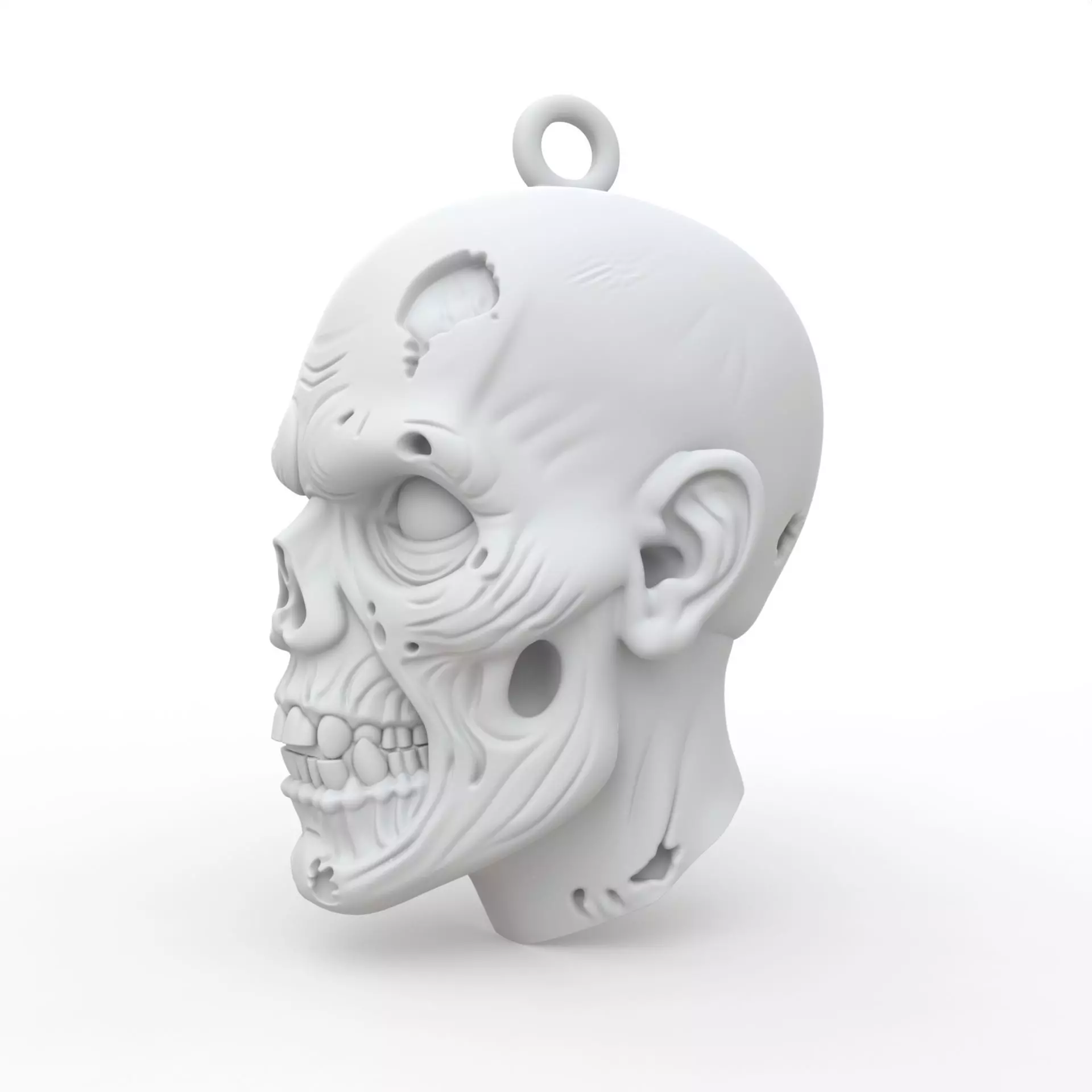 Zombie Keychain 3D Print Model 3D print model_1
