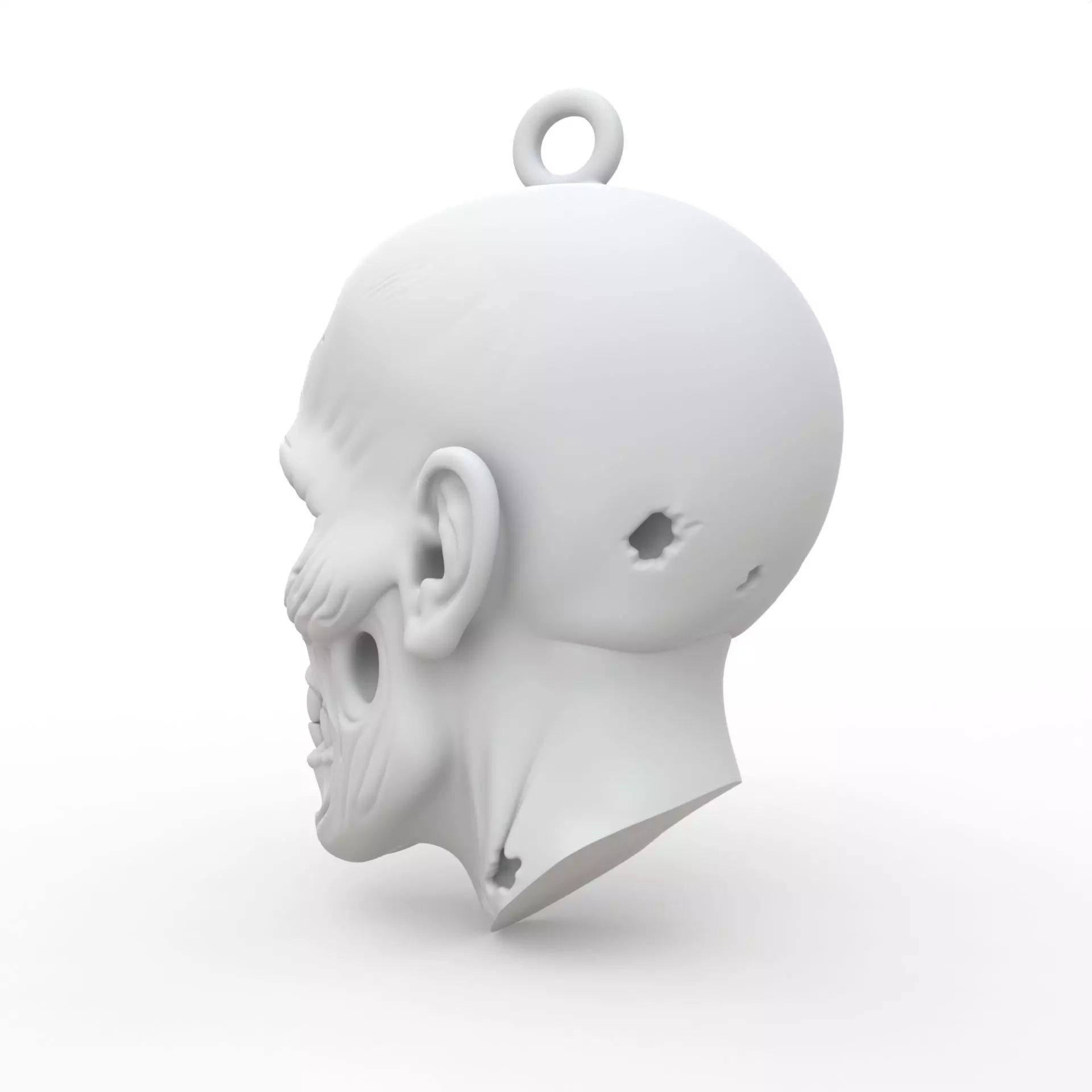 Zombie Keychain 3D Print Model 3D print model_2