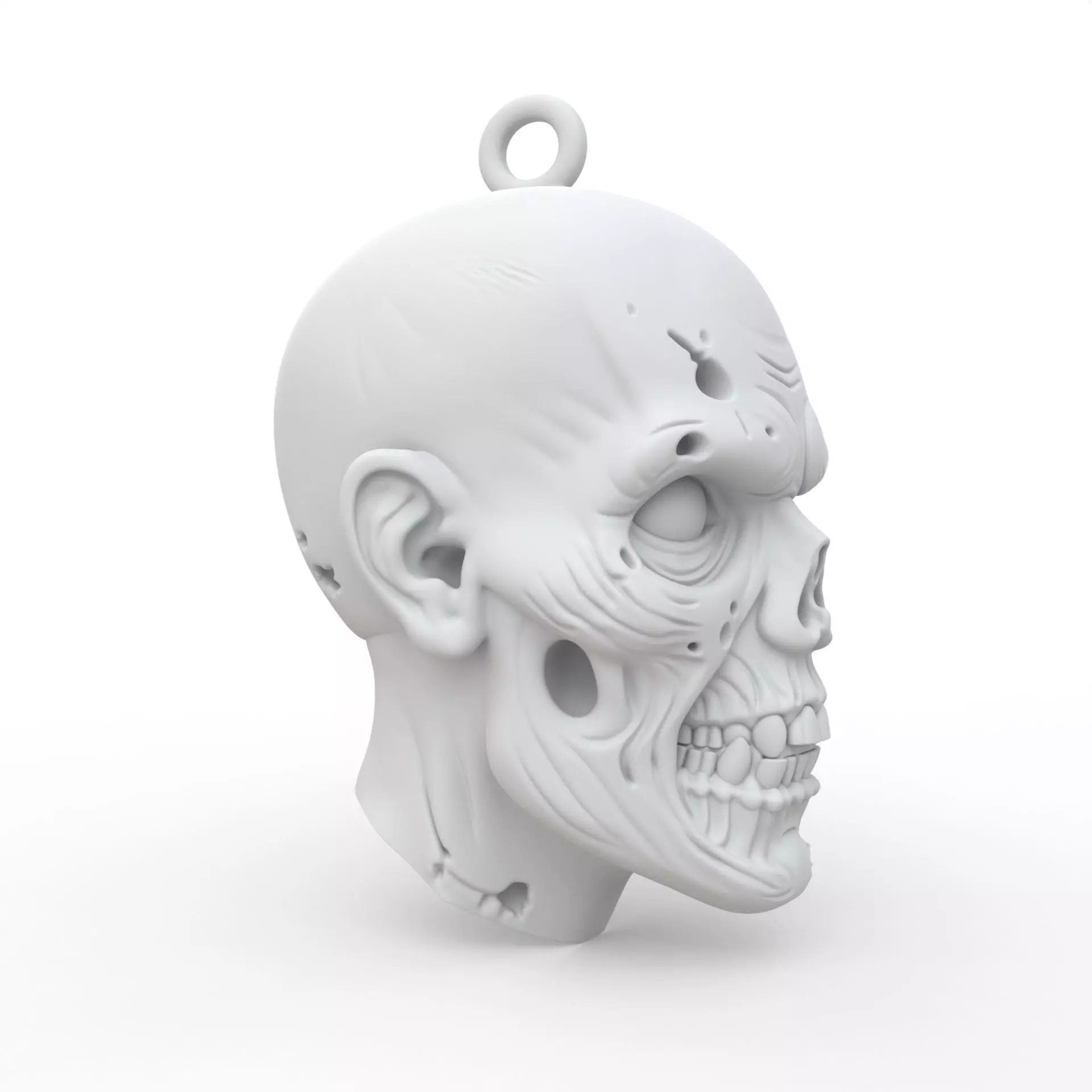 Zombie Keychain 3D Print Model 3D print model_5