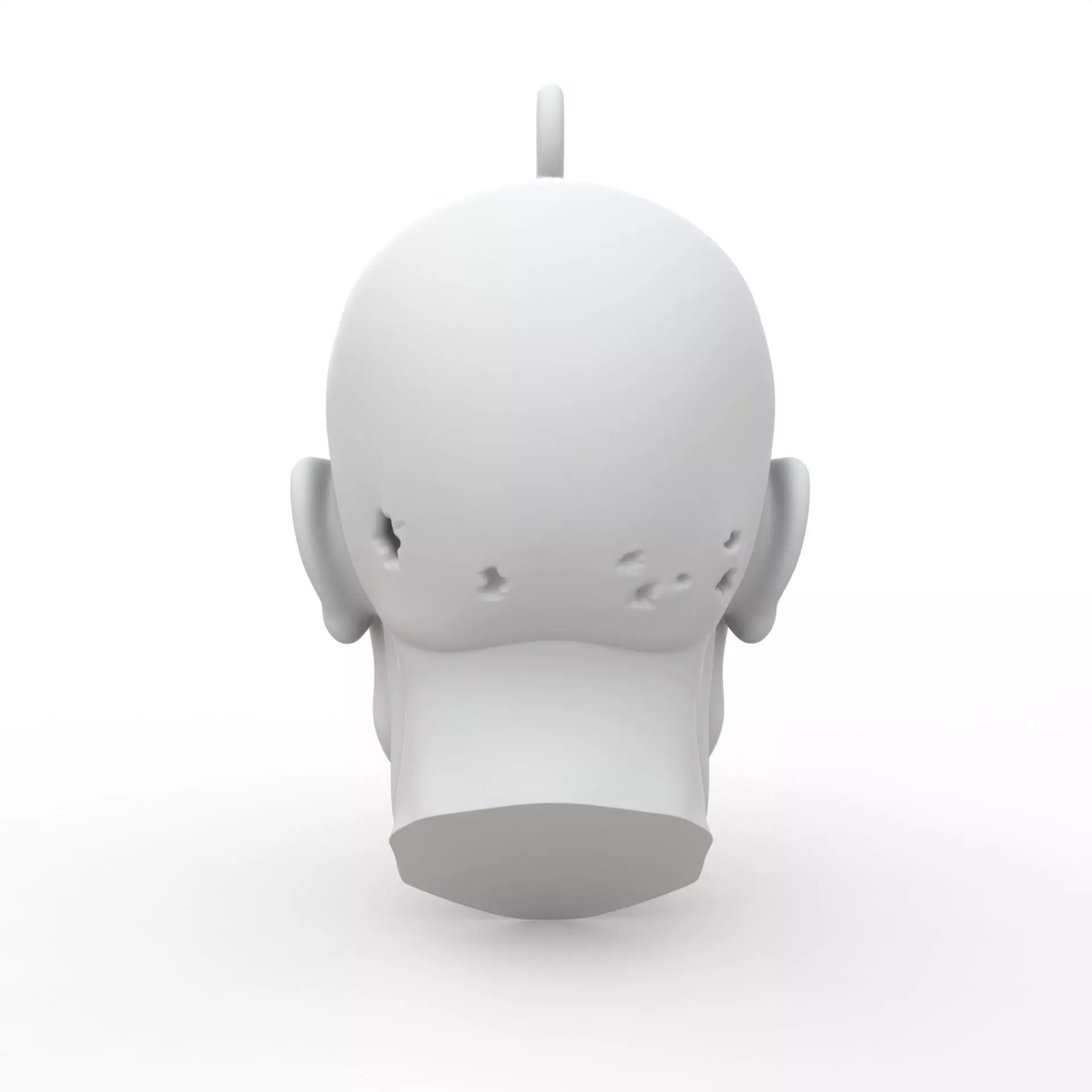 Zombie Keychain 3D Print Model 3D print model_3