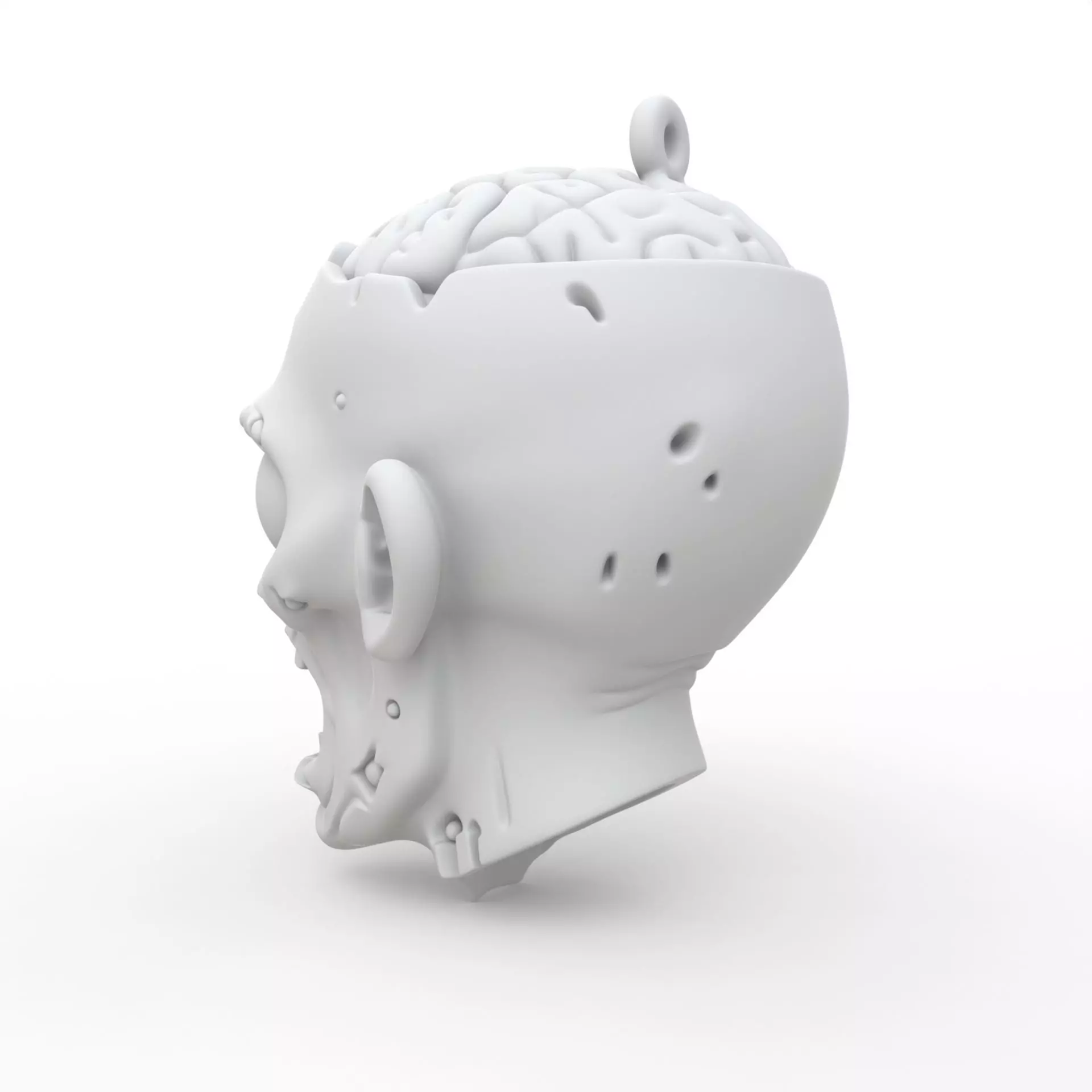 Zombie Keychain 3D Print Model 3D print model_2