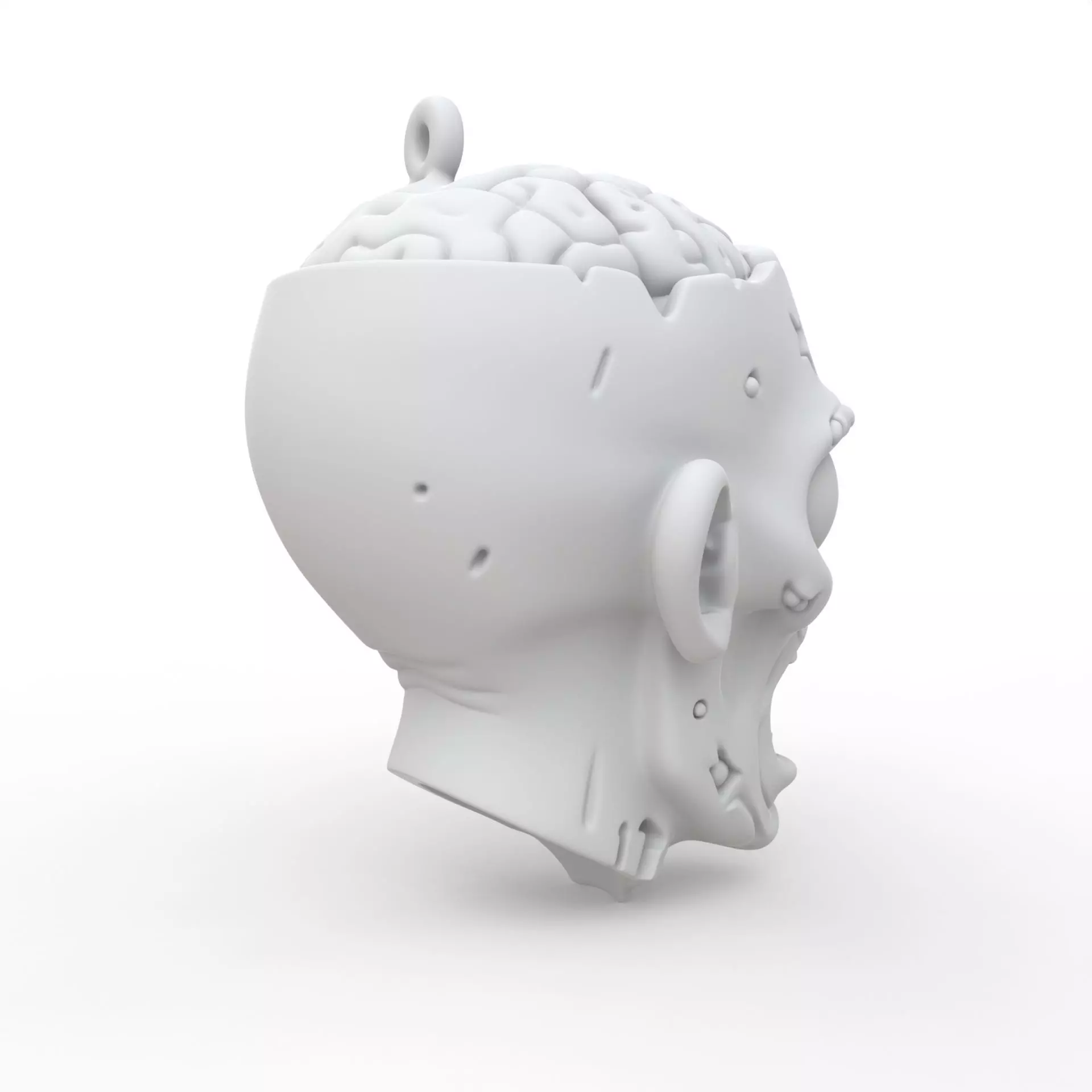 Zombie Keychain 3D Print Model 3D print model_4