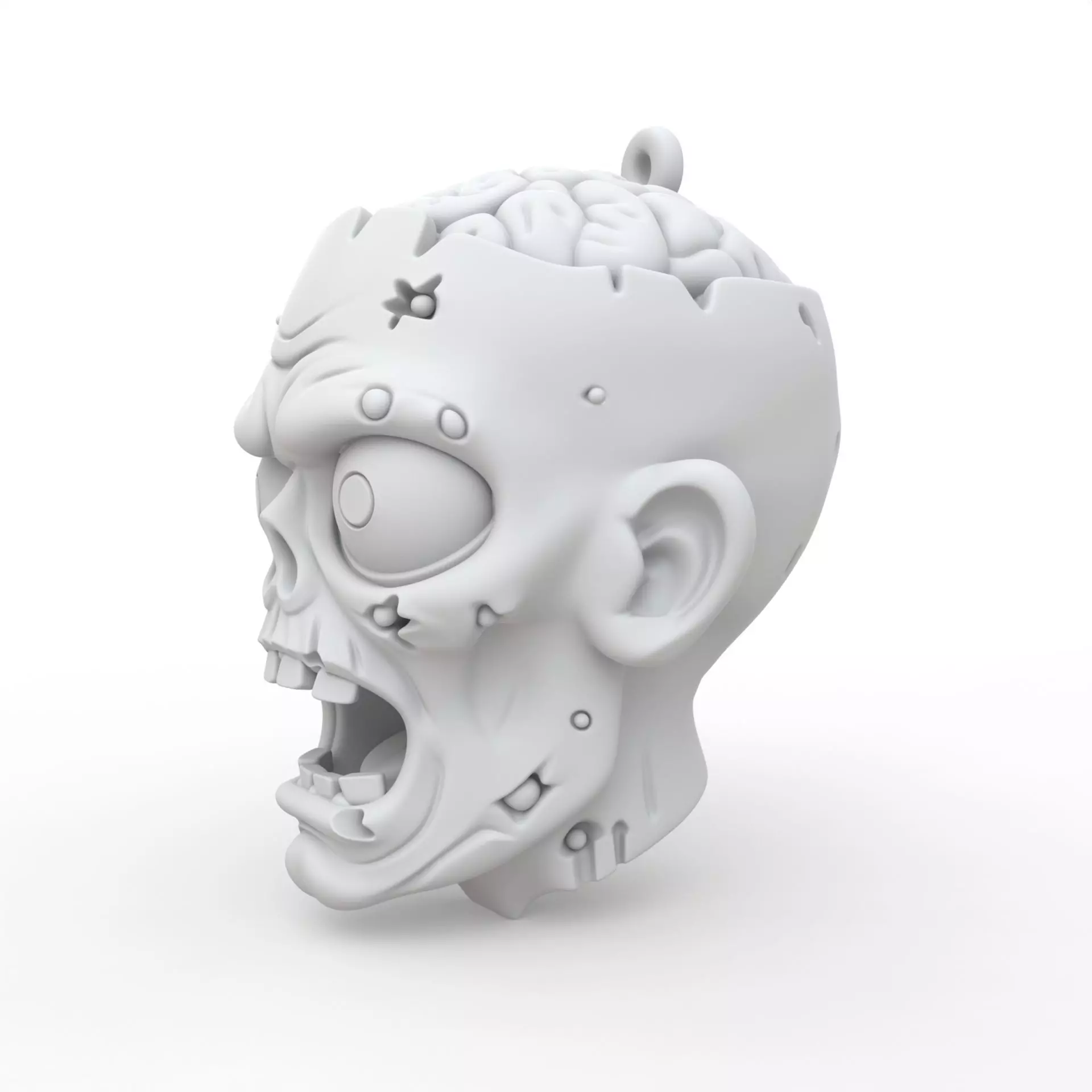 Zombie Keychain 3D Print Model 3D print model_1