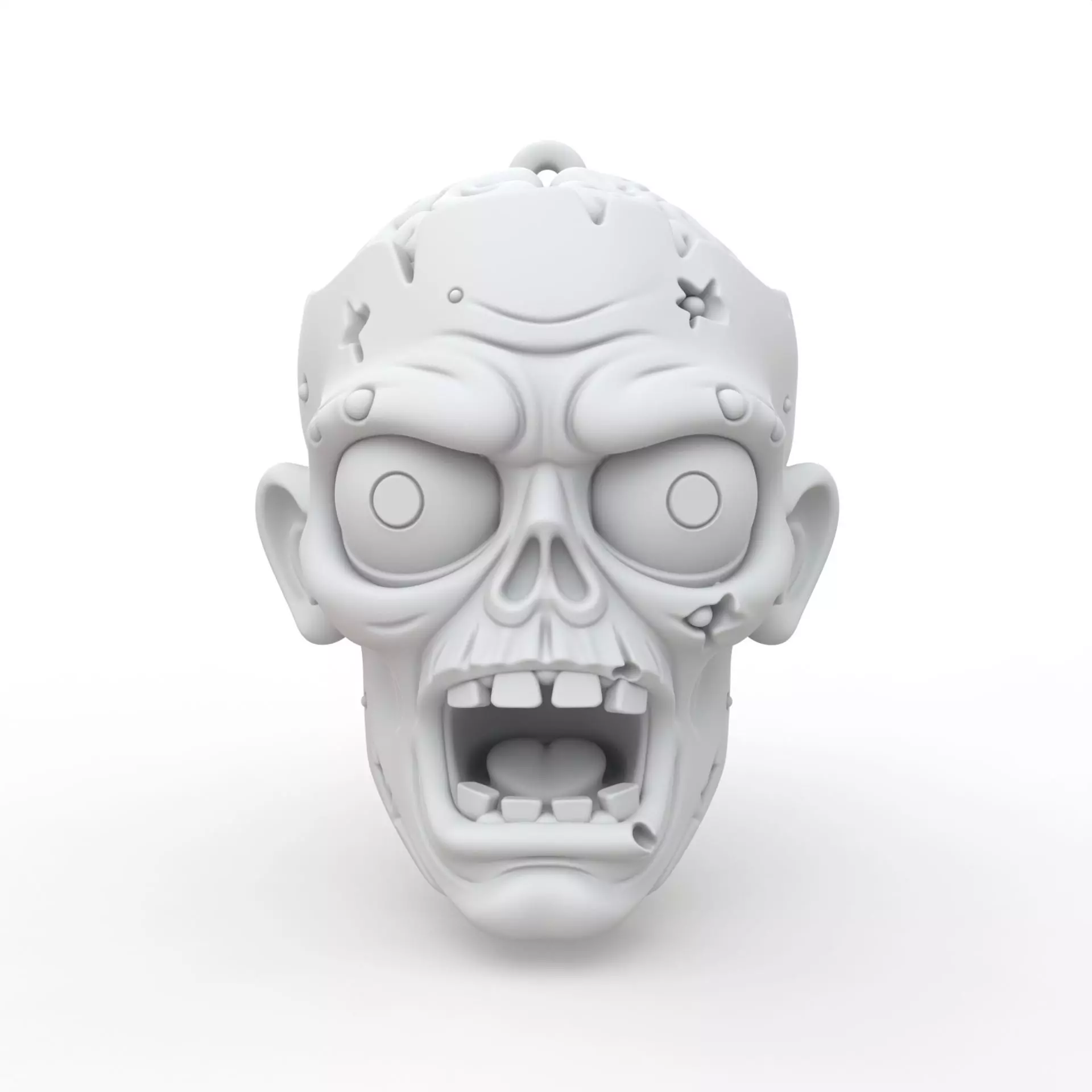 Zombie Keychain 3D Print Model 3D print model_0