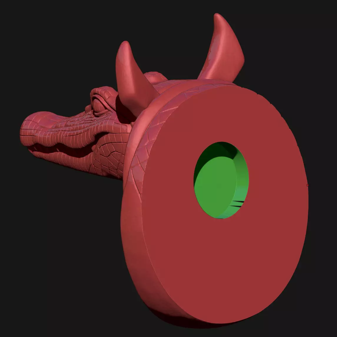 alligator 3D print model_1