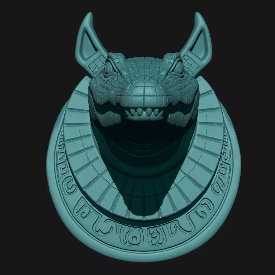 alligator 3D print model_3