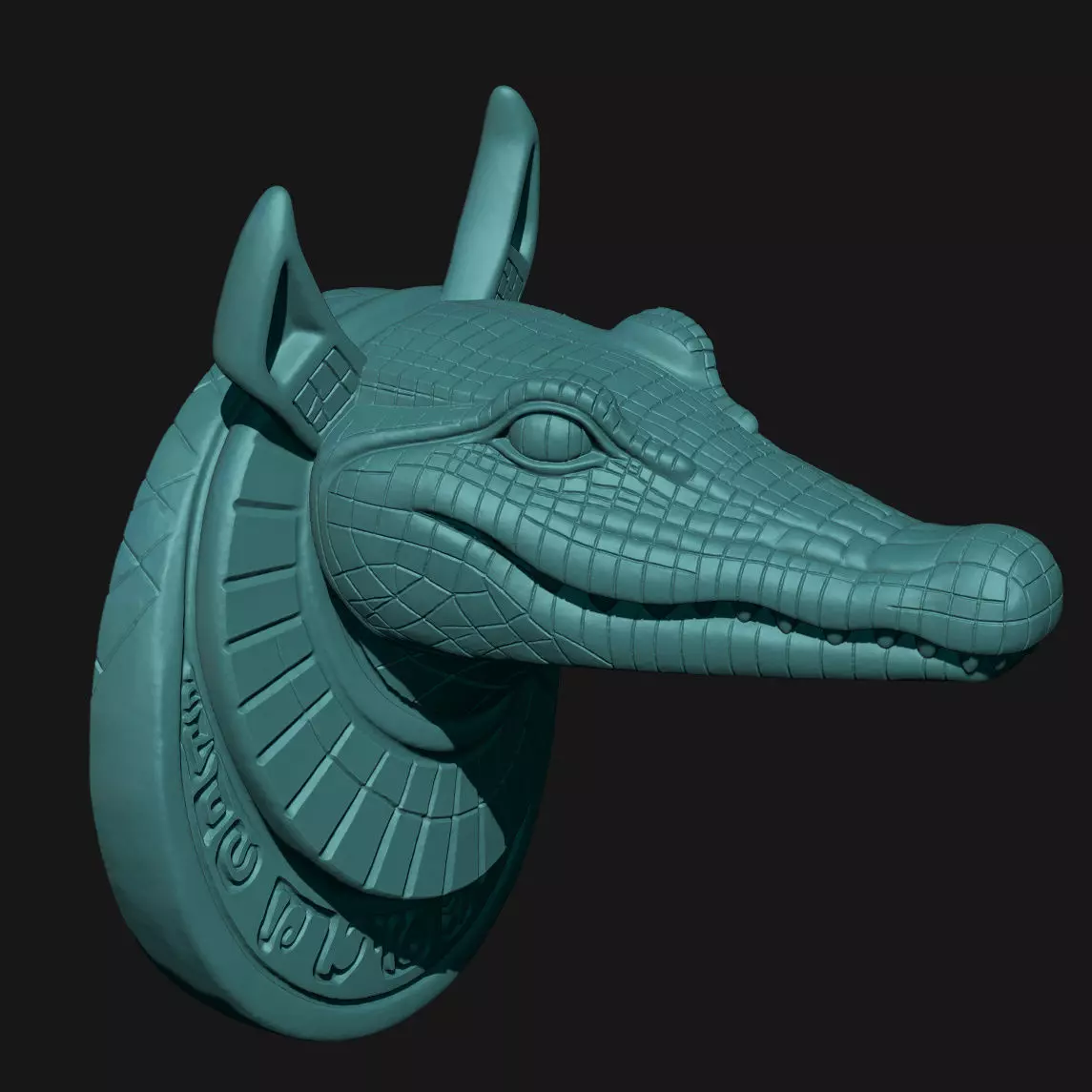 alligator 3D print model_4