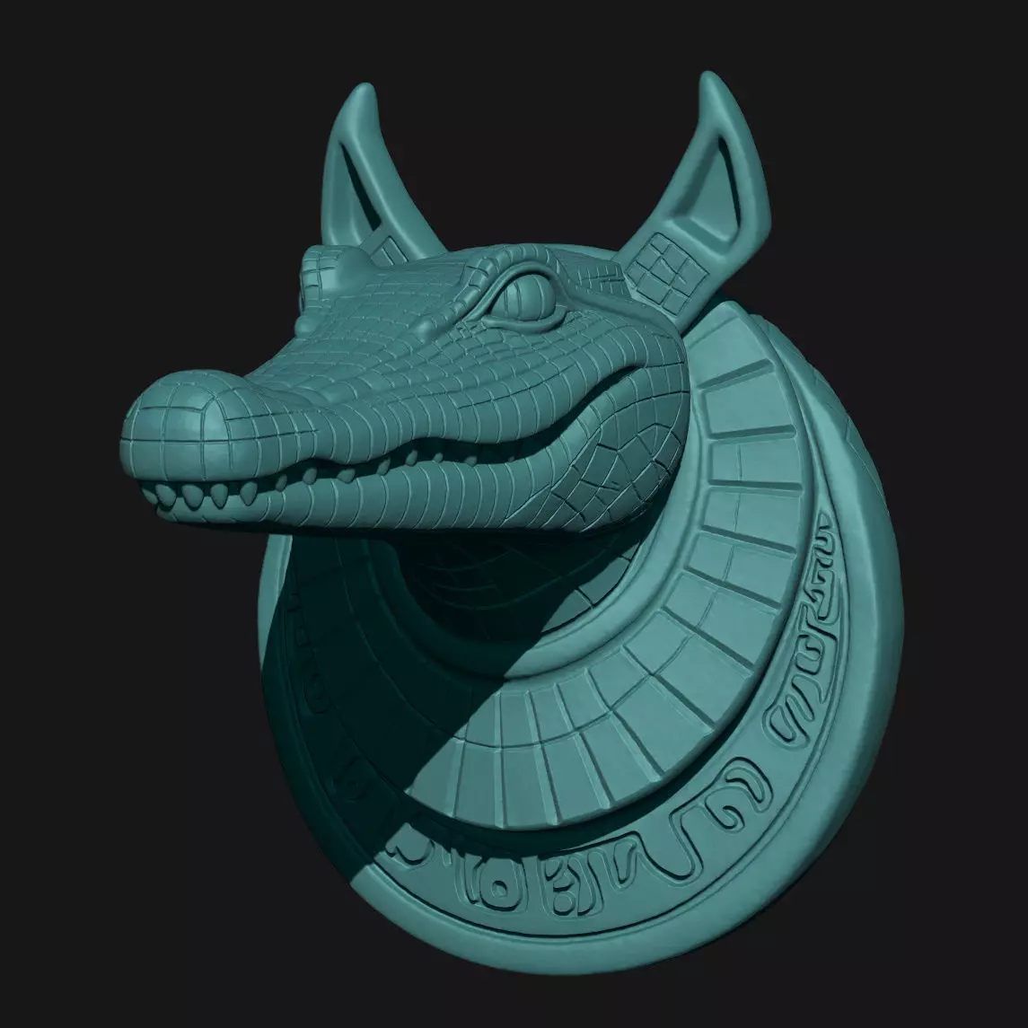 alligator 3D print model_2
