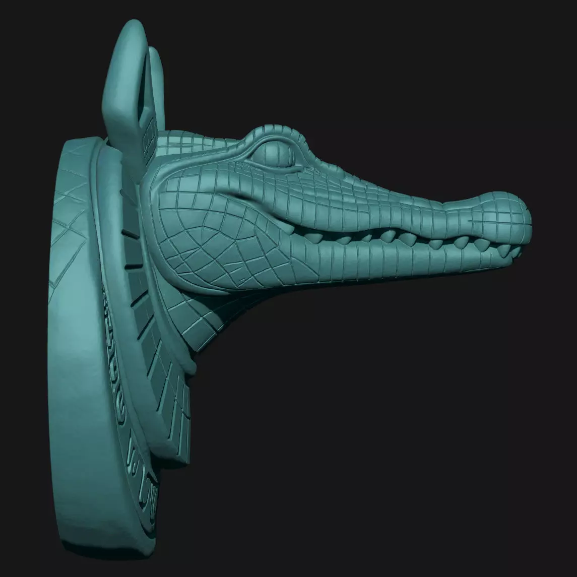 alligator 3D print model_5
