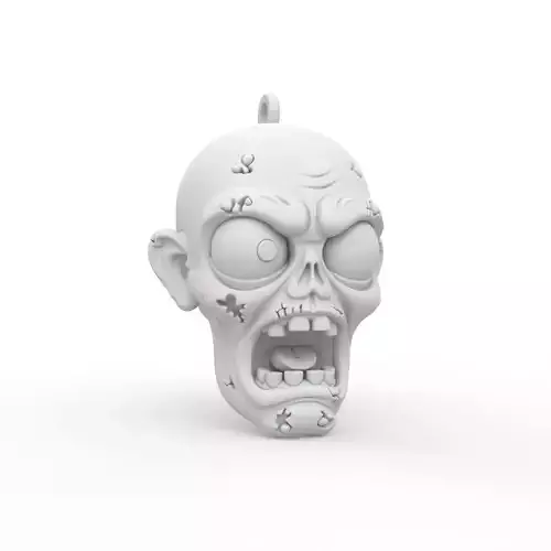 Zombie Keychain 3D Print Model