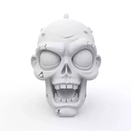 Zombie Keychain 3D Print Model