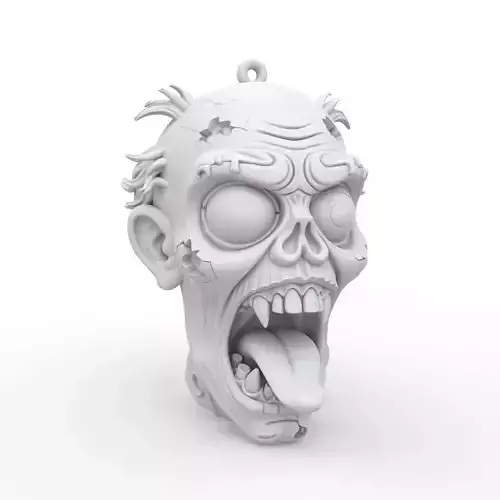 Zombie Keychain 3D Print Model