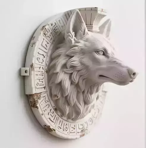 wolf scultpture