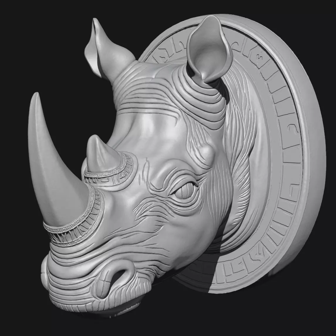 rhinoceros 3D print model_9