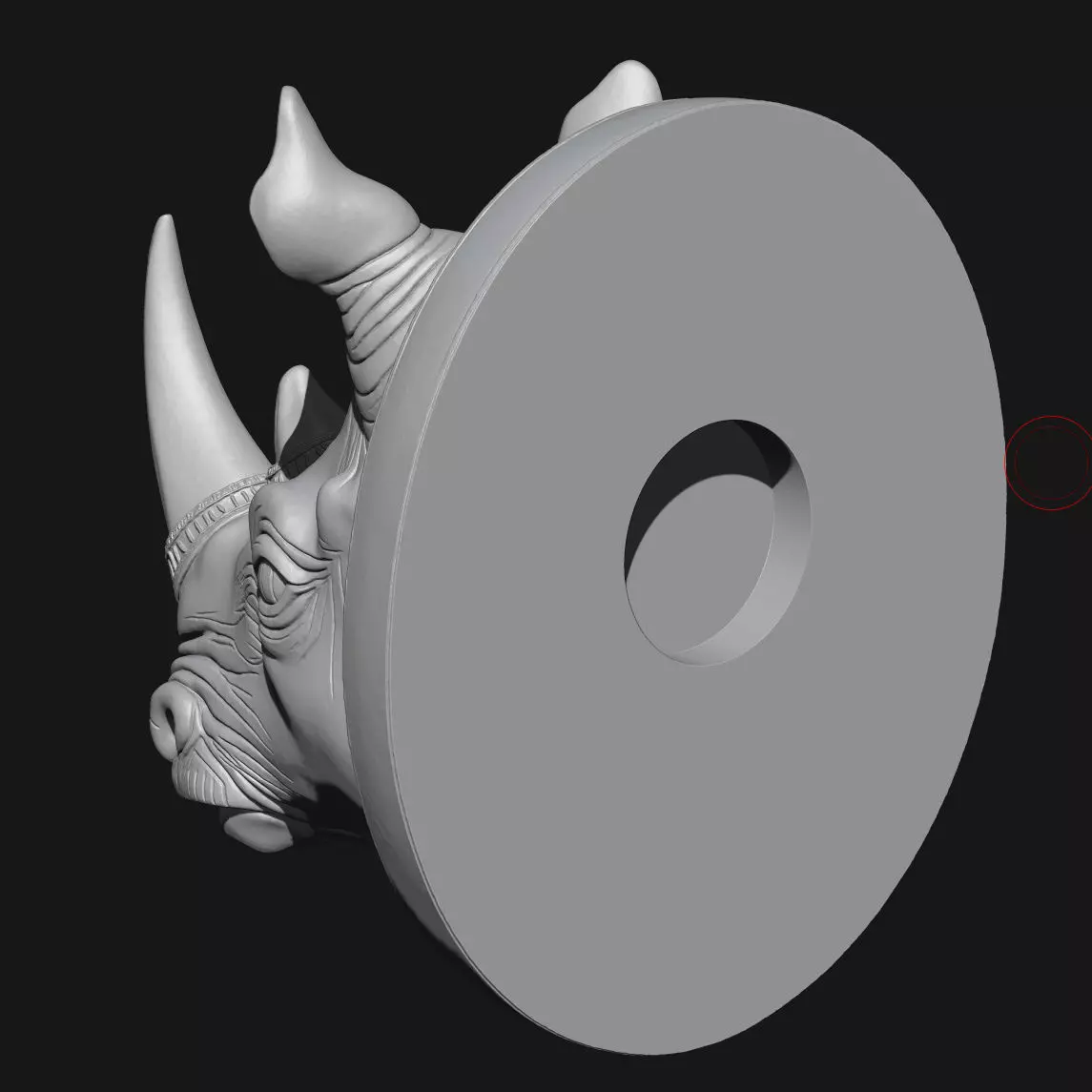 rhinoceros 3D print model_7