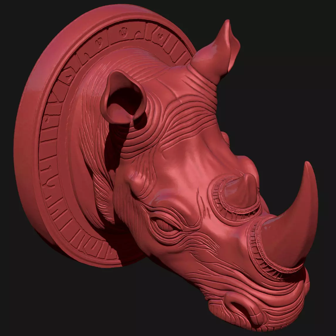 rhinoceros 3D print model_13