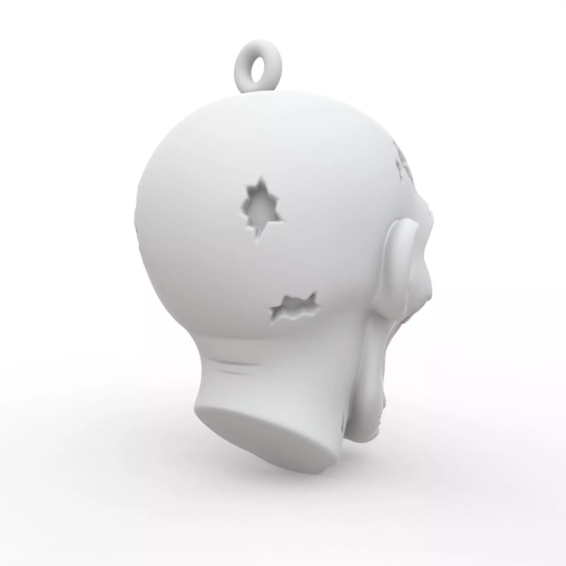 Zombie Keychain 3D Print Model 3D print model_4