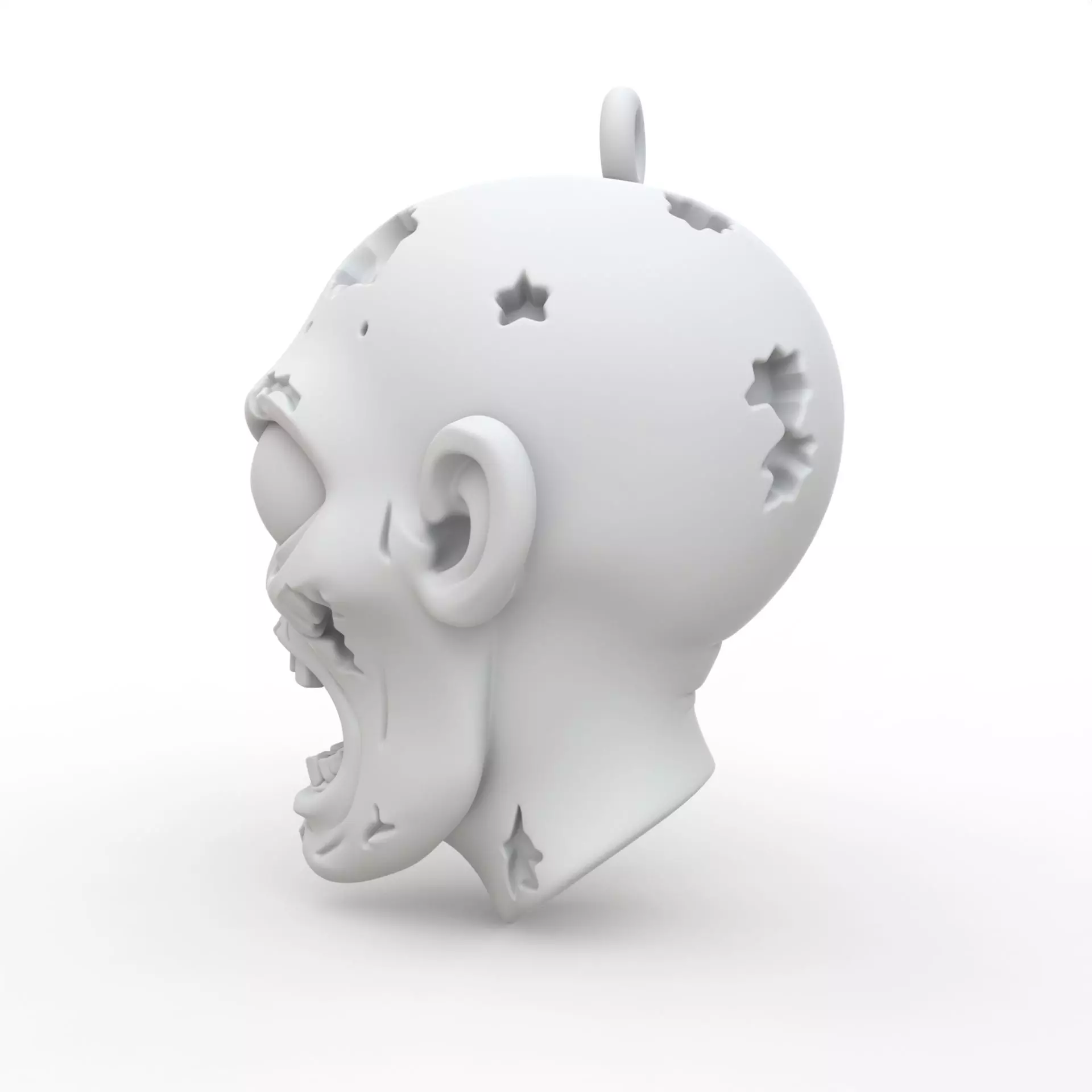 Zombie Keychain 3D Print Model 3D print model_2