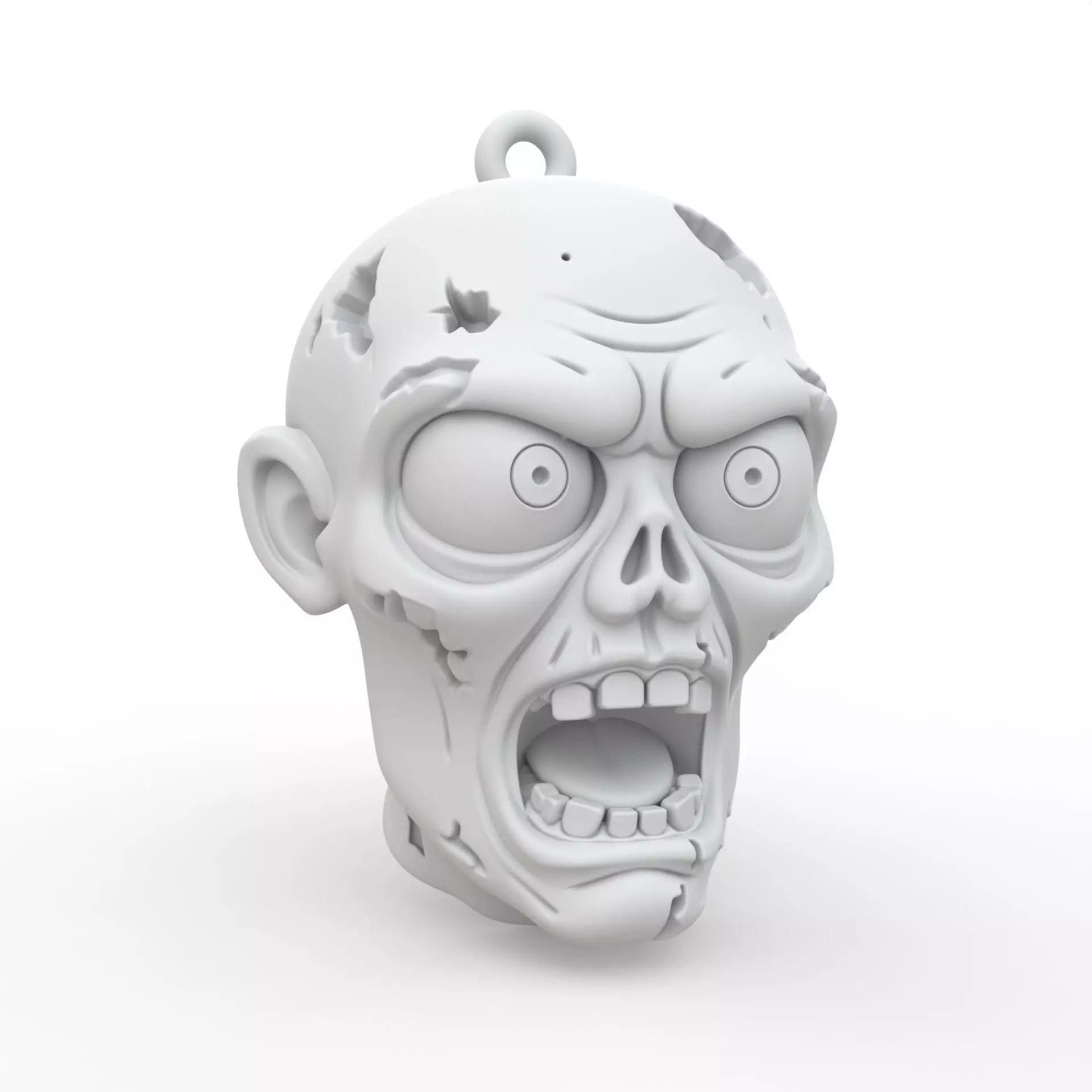 Zombie Keychain 3D Print Model 3D print model_0