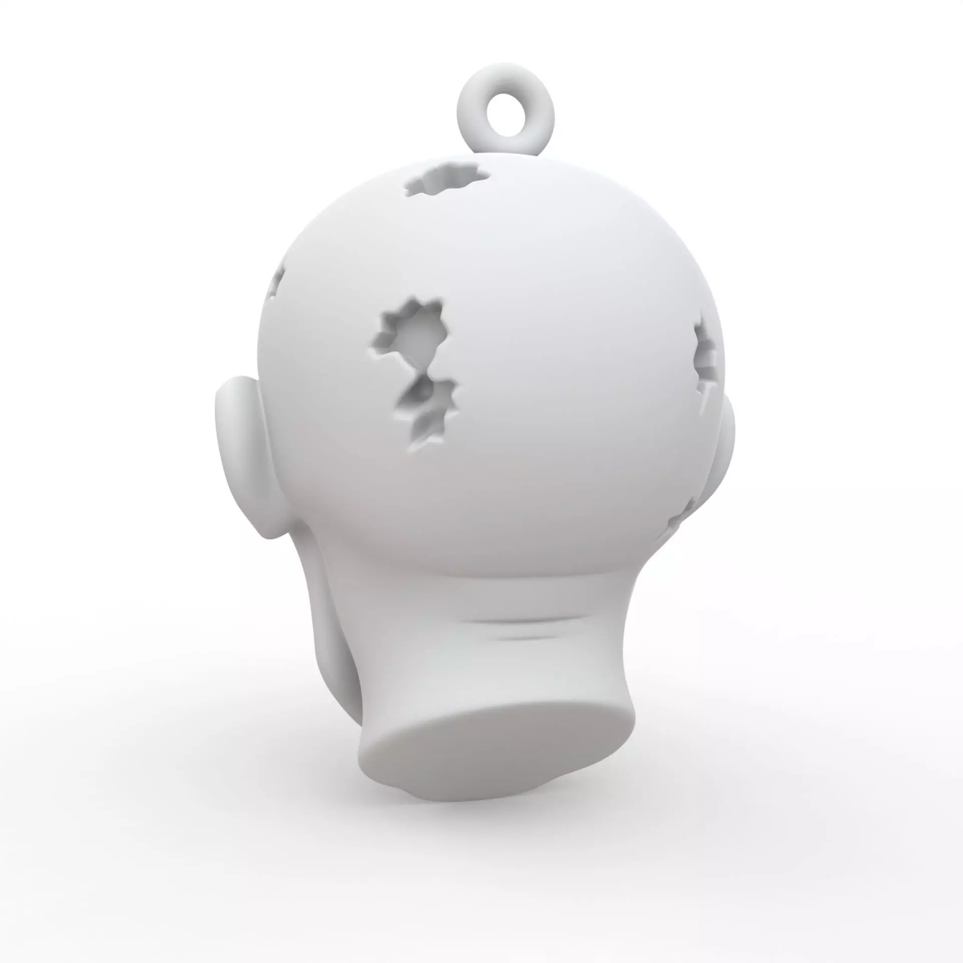 Zombie Keychain 3D Print Model 3D print model_3