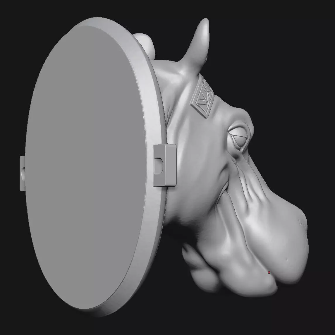 Hippopotamus 3D print model_3