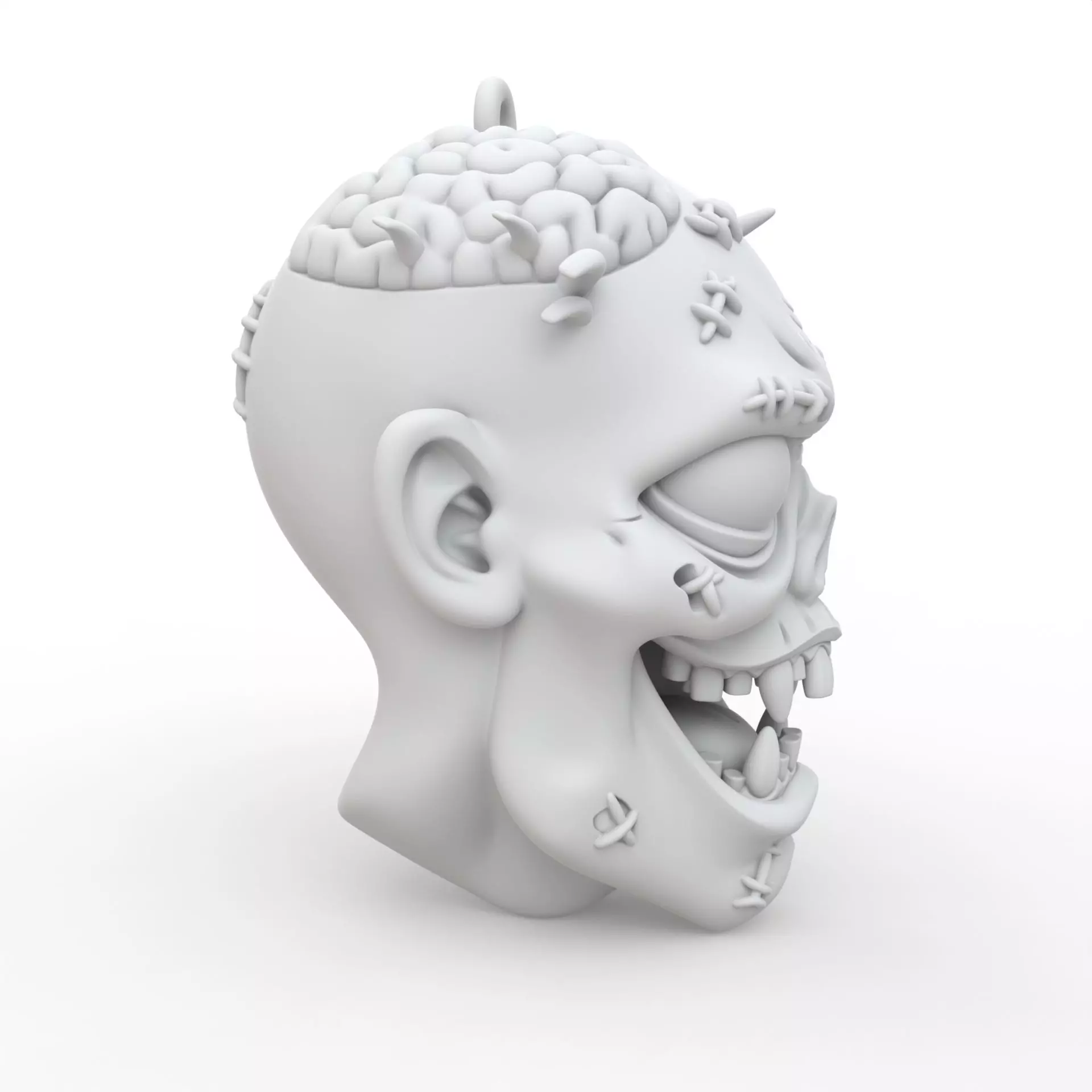 Zombie Keychain 3D Print Model 3D print model_5