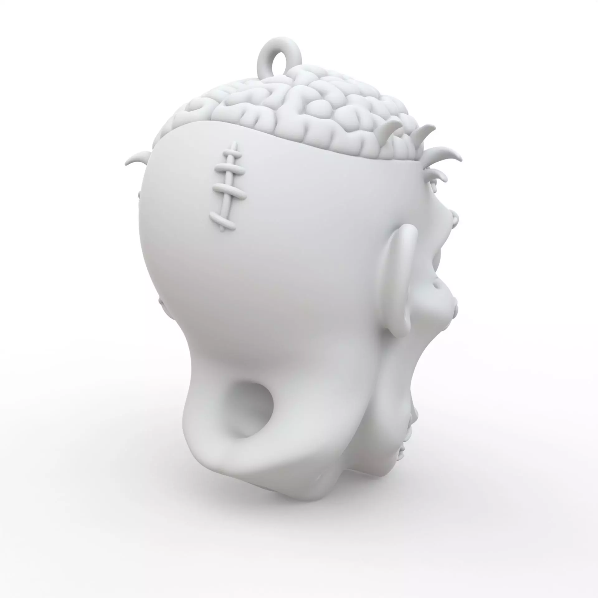 Zombie Keychain 3D Print Model 3D print model_4