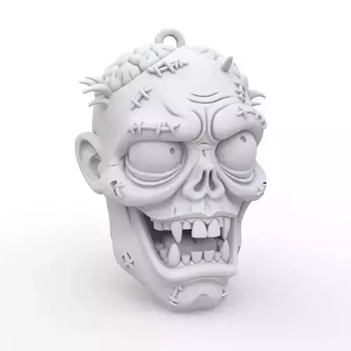 Zombie Keychain 3D Print Model