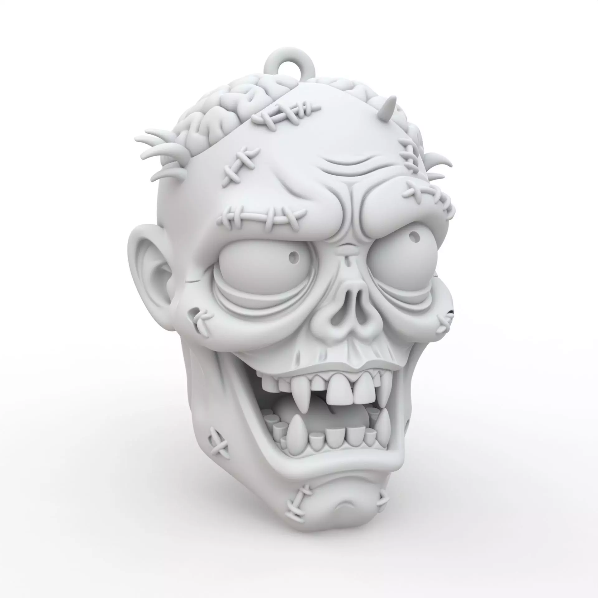 Zombie Keychain 3D Print Model 3D print model_0